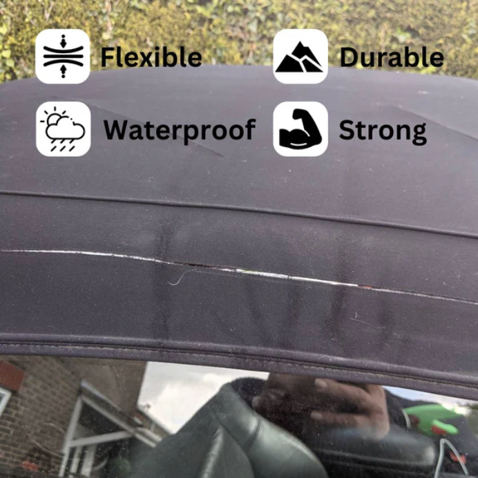 Car Soft-Top Convertible Roof Repair Kit - Clear