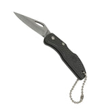 Stainless steel keychain folding knife