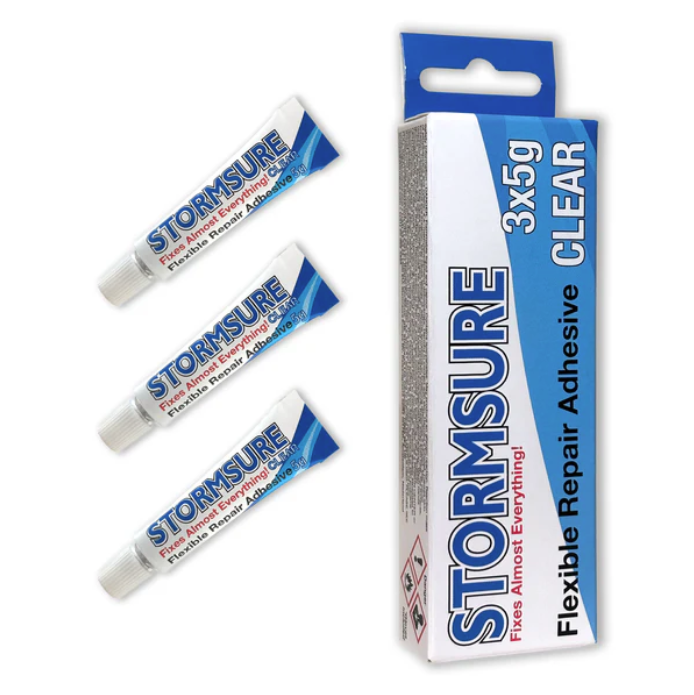 Stormsure Flexible Repair Adhesive - 3x5g (Clear)